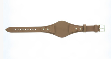 Uhrenarmband Fossil BQ3064 Leder Braun 18mm