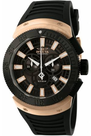 Uhrenarmband Invicta 0661 Kautschuk Schwarz