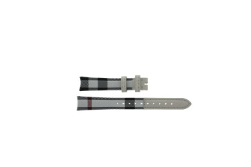 Uhrenarmband Burberry BU10103 Leder/Textil Mehrfarbig 14mm