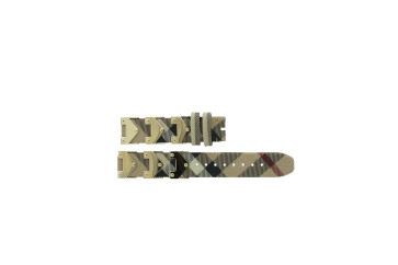Uhrenarmband Burberry BU1073 Leder Mehrfarbig 18mm
