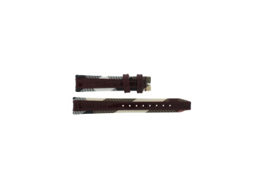 Uhrenarmband Burberry BU1397 Leder Mehrfarbig 16mm