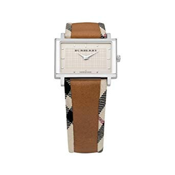 Uhrenarmband Burberry BU2151 Leder/Textil Mehrfarbig