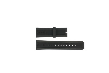 Uhrenarmband Burberry BU7700 / BU7701 / BU7704 / BU7705 Kautschuk Schwarz 24mm