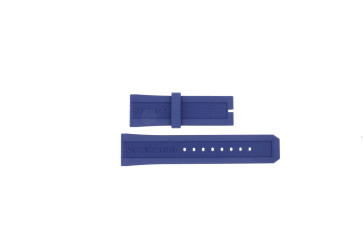 Uhrenarmband Burberry BU7711 / BU7714 Kautschuk Blau 24mm