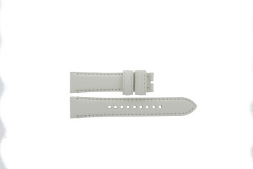 Uhrenarmband Burberry BU7821 Leder Weiss 20mm