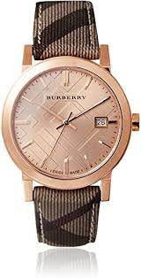 Uhrenarmband Burberry BU9040 Leder/Textil Mehrfarbig 20mm