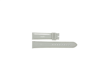 Uhrenarmband Burberry BU9128 Leder Weiss 18mm