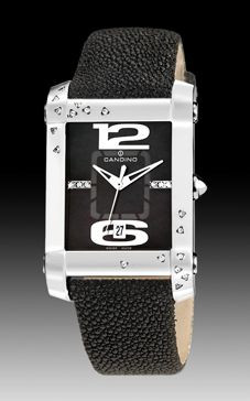 Uhrenarmband Candino C4299-4 Leder Schwarz 20mm