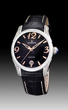 Uhrenarmband Candino C4419-3 Leder Schwarz
