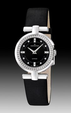 Uhrenarmband Candino C4560-2 Leder Schwarz 16mm