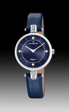 Uhrenarmband Candino C4658-3 Leder Blau