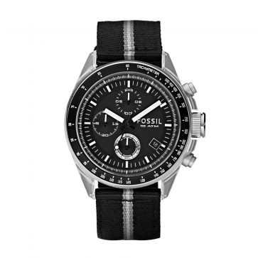 Uhrenarmband Fossil CH2702 Textil Zweifarbig 22mm