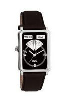 Uhrenarmband Dolce & Gabbana DW0122 Leder Schwarz 23mm