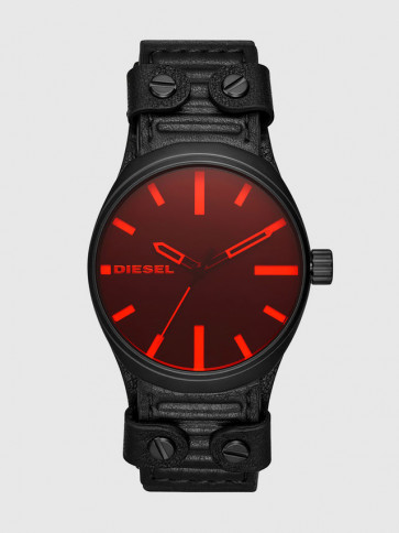 Uhrenarmband Diesel DZ1833 Leder Schwarz 22mm