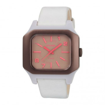 Uhrenarmband Diesel DZ5201 Leder Weiss 20mm