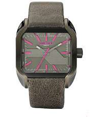 Uhrenarmband Diesel DZ5221 Leder Anthrazitgrau 22mm