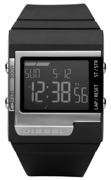 Uhrenarmband Diesel DZ7130 Kautschuk Schwarz