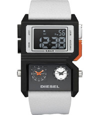 Uhrenarmband Diesel DZ7175 Leder Weiss 30mm