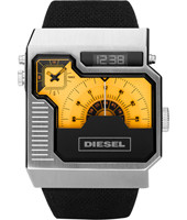 Uhrenarmband Diesel DZ7223 Leder/Kunststoff Schwarz 34mm