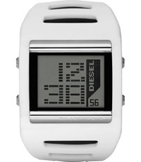 Uhrenarmband (Armband + Gehäuse-Kombination) Diesel DZ7224 Silikon Weiss 40mm