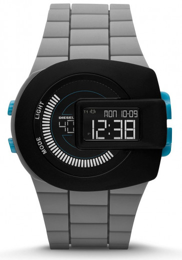 Uhrenarmband Diesel DZ7301 Silikon Grau 28mm