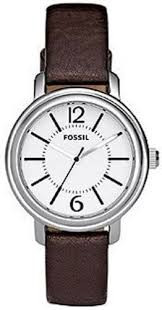 Uhrenarmband Fossil ES2718 Leder Braun 14mm