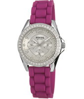 Uhrenarmband Fossil ES2720 Silikon Rosa 18mm