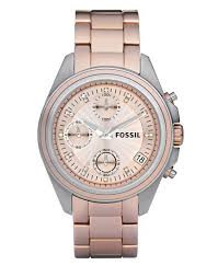 Uhrenarmband Fossil ES2915 Stahl Rosé 18mm