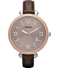 Uhrenarmband Fossil ES3132 Leder Braun 12mm