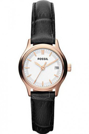 Uhrenarmband Fossil ES3169 Leder Schwarz 12mm