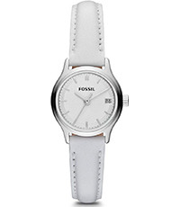 Uhrenarmband Fossil ES3275 Leder Weiss 12mm