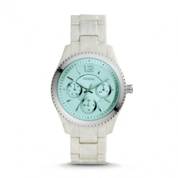 Uhrenarmband Fossil ES4019 Kunststoff Braun 18mm