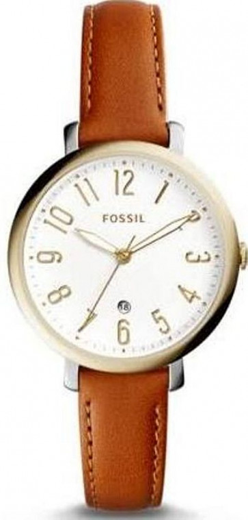 Uhrenarmband Fossil ES4086 Leder Braun 12mm