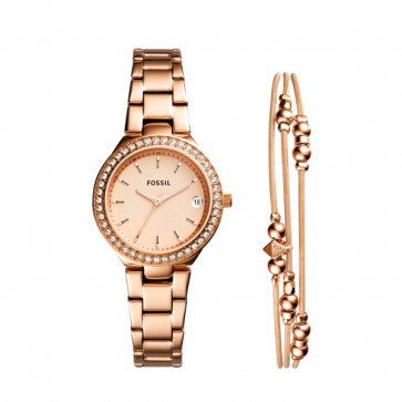 Fossil Uhrenarmband ES4337SET / ES4337 Metall Rosé