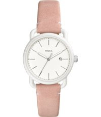 Uhrenarmband Fossil ES4400 Leder Rosa 16mm