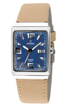 Uhrenarmband Festina F16141-2 Leder Beige 23mm