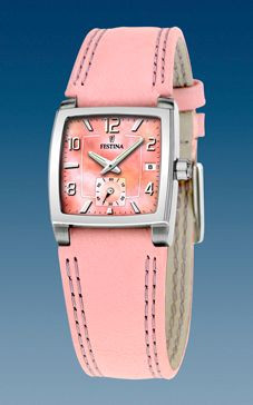 Uhrenarmband Festina F16181-J Leder Rosa
