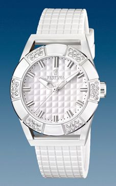 Uhrenarmband Festina F16563-1 Kautschuk Weiss