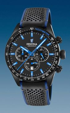 Uhrenarmband Festina F20359-3 Leder Schwarz 21mm