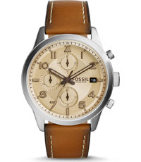 Uhrenarmband Fossil FS5140 Leder Braun 22mm