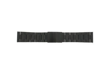 Uhrenarmband Fossil FTW1115 Rostfreier Stahl Schwarz 24mm
