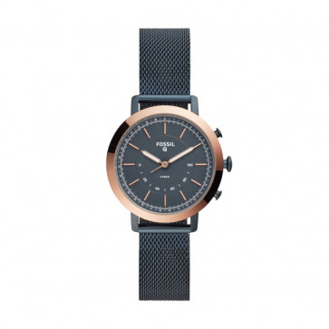 Uhrenarmband Fossil FTW5031 Stahl Anthrazitgrau 16mm