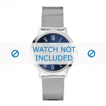 Guess Uhrenarmband W0406G3 Wafer Metall Silber 20mm