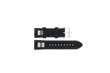 Uhrenarmband Guess GW0051G1 Kautschuk Schwarz 24mm