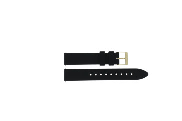 Uhrenarmband Guess GW0660L2 / W0660L2 / Jewel Set Silicone Silikon Schwarz 16mm