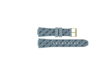 Uhrenarmband Guess GW0699L1 / W0699L1 / Charisma Kautschuk Hellblau 14mm