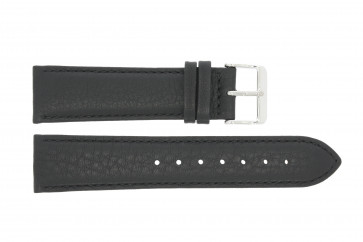 Uhrenarmband Universal H108 Leder Schwarz 22mm