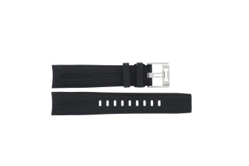 Uhrenarmband Hamilton H0017791233501 / H600777107 Kautschuk Schwarz 22mm