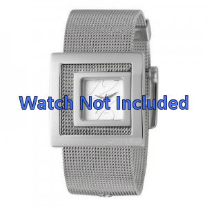 DKNY Uhrenarmband NY4302 Stahl Silber 24mm 
