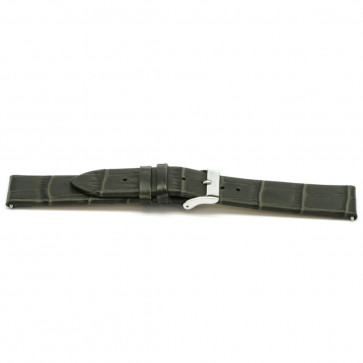 Uhrenarmband Universal F815 Leder Grau 18mm